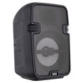 thumbnail image 5 of QFX BT-60-CHR LED Party Lights, FM Radio, and Microphone Input Bluetooth Portable Speaker , Charcoal, 5 of 8