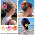 thumbnail image 4 of Pinzas de Flores para Mujer, Pinzas para el Cabello con Flores, Pinzas para el Cabello Estilo Plumeria Hawaiana, Accesorios Hawaianos para Cabello Grueso, 4 of 4