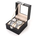 thumbnail image 4 of Caja de reloj de cuero sintético de 2, 3, 6, 10, 12, 20 y 24 bits, caja de almacenamiento para relojes, 4 of 5
