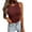 Wine, variant on Aayomet Gym Tops For Women Sequin Tops for Women Sparkle Tank Camisole V Neck Tie Waist Top Party Club Vest Shirt,Khaki M