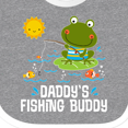 thumbnail image 4 of Inktastic Daddys Fishing Buddy Cute Frog Boys or Girls Baby Bib, 4 of 4