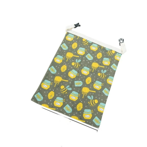 Bees Wax Coated Bread Bag with Elastic Band Food Container For Picnics Baking