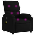 thumbnail image 1 of vidaXL Massage Recliner Chair Black Fabric, 1 of 5