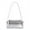 Silver, variant on Yucurem Women Shoulder Bag Bright PU Leather Fashion Underarm Bag Small Satchel (Silver)