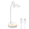 thumbnail image 2 of Labymos Lampe de Bureau 14 LEDs Lampe de Table à Côté 3 Niveaux Dimmable/ Luminosité Réglable/ Contrôle Tactile Sensible/ Design Flexible en Cou d'Oie/ Cellule Intégrée 600mAh/ USB, 2 of 8