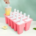 thumbnail image 2 of Silicone Maker for Homemade Ice Easy Release Design 10-Cavity Mould with Reusable Ice Sticks and Cleaning Accessories, 2 of 4
