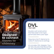 DuraVent DVL Stainless Steel Double Wall Connector Kit, 6 x 6 inch