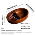 thumbnail image 2 of Wooden Salad Bowl Set Of 2, Fruit Bowls For Mixing Food Salads For Kitchen Home-double mouth-B, 2 of 9