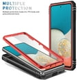 thumbnail image 2 of Rugged for Samsung Galaxy A23 5G Case with Camera Lens Sliding Cover Protective Phone Case with Rotated Ring Holder Stand, Heavy Duty Shockproof Protection Case for Samsung Galaxy A23 5G, Red+Black, 2 of 11