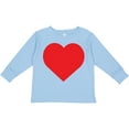 thumbnail image 3 of Inktastic Red Heart Boys or Girls Long Sleeve Toddler T-Shirt, 3 of 5