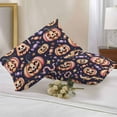thumbnail image 2 of Outdoor Waterproof Pillow Covers Scary Halloween Black Bats on Buffalo Decorative Throw Pillow Protectors,Orange Lattice Pillowcase Cushion Cases for Patio Sofa Garden Couch,20x20in,Pack of 2, 2 of 9