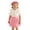 E201-Pink, variant on hengsof Baby Girl Three Piece Set Beret 3D Floral Short Sleeve Top Bow Skirt Set Cute Casual Round Neck Summer Outfit Suitable for Ages 0–3 Years