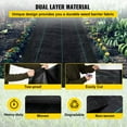thumbnail image 3 of VEVOR Weed Barrier  5.8oz Landscape Fabric  3ft x 300ft Cover Mat Heavy Duty Woven Grass Control Geotextile for Garden  Patio  Black, 3 of 5