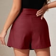 thumbnail image 7 of MuXiKeJi Clothes High Waisted Elastic Mini Skort with Double Slit Side Zipper A-Line Short Skirt Pants for Women, 7 of 7