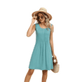 thumbnail image 3 of Loose Tank Dress Bean Green S, 3 of 10