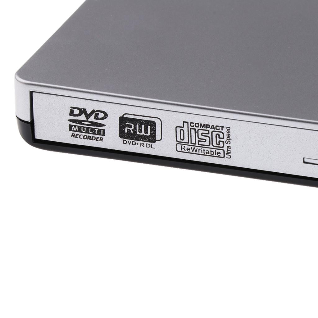 USB 2.0 External Drive Burner Writer Writer Support System: MacOSX / 8SE / ME / 200 / XP / Win7 / Win8 / Win10
