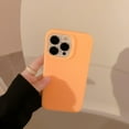 thumbnail image 2 of Jelly Liquid Silicone Soft Case for iPhone 14 13 12 11 pro Max Candy Colors Slim Shockproof Matte Anti-Fingerprint Cases Cover (for iPhone 13 Pro,Orange), 2 of 14