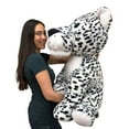 thumbnail image 2 of Big Plush® Giant Stuffed Snow Leopard 36 Inches 91 cm Soft Big Plush Wild Cat Three Feet Tall New, 2 of 7