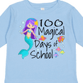 thumbnail image 4 of Inktastic 100 Magical Days of School with Blue Mermaid and Fish Boys or Girls Long Sleeve Toddler T-Shirt, 4 of 5
