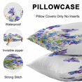 thumbnail image 5 of Throw Pillow Covers 20x20 Inch Set of 2, Blue Spring Floral Waterproof Outdoor Pillow Covers, Watercolor Flowers Summer Botanical Decorative Cushion Pillowcases for Couch, Sofa, Bed, Garden, Patio, 5 of 9