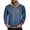 Blue, variant on EchfiProm Mens Green Pullover Essentials Sweatshirt Gym Daily Wear Henley Long Sleeve Tops for Men 2XL