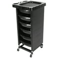 thumbnail image 2 of Hair Salon Trolley, Hairdressing Cart 5-Layer Barber Storage Rack 5 Layers Cart  For Barber Shop For Beauty Salon, 2 of 8