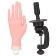thumbnail image 2 of Mano De Práctica Para Uñas, Manos De Práctica De Uñas Práctica De Uñas Herramientas De Arte De Uñas Mano De Uñas Flexible Y Flexible Con Soporte Para Manicura DIY Para, 2 of 7