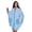 Baby Blue Floral, variant on WDCOZY Wearable Blanket Poncho for Women, Hooded Faux Fur Shawl Wrap with Pockets and Button Closure, Soft Warm Cape Throw for Home, Office and Travel, Leopard Print