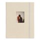 thumbnail image 1 of Mini 3in Photo Album Cotton Hemp Woven Shell 208 Pocket Decorative Picture Album for Ticket Card Khaki, 1 of 4