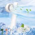 thumbnail image 1 of Fiudx Ofertas Relámpago Mini Ventilador Pequeño De Mano Con Carga Usb, Portátil, Silencioso, Para Dormitorio, Escritorio, Pequeño Ventilador Pulverizador De Reposición De Agua, 1 of 7