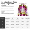 thumbnail image 6 of Picia Colorful Tie Dye Stained Glass 3 Women's Men's UPF 50+ Sun Protection Hoodie Shirt Long Sleeve SPF Fishing Outdoor UV Hiking Lightweight Shirts-, 6 of 9