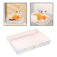 thumbnail image 2 of XIBUFE 2026 New Disposable Cat Foldable Paper Kitty Litter Tray 35X25.5X5Cm Portable Kitten Litter Tray Low Entry Waterproof Lightweight Cardboard Litter Tray for Indoor Outdoor Travel, 2 of 7