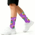 thumbnail image 2 of MEZZALL Number 6 7 Printed Funny Cartoon Print Crew Socks For Big Kids Boys Girls Novelty Casual Long Socks Youth Teen Ankle Socks With Cool Sayings Birthday Socks, 2 of 4