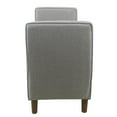 thumbnail image 3 of HomePop Banc de Rangement Rembourré en Tissu Moderne Rimo Gris/noyer, 3 of 10
