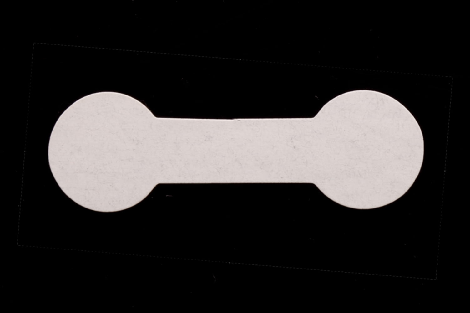 500pcs Jewelry Adhesive Label Dumbbell Tag White 12x35mm (2pack Value