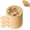 Apricot, variant on Flower-shaped Silicone Ice Cream Mold With Lids, Fun Flower Shape Popsicles Silicone, Ice Cream Molds With Sticks Stackable, Cherry Blossom, For Diy Treats Includes Apricot Green and Yellow