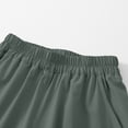 thumbnail image 6 of Nilvkv Boys Lightweight Pants, Boys Pants, Solid Color Cuffed Joggers with Elastic Waist and Side Pockets, ready for Outdoor Sports and Summer Green 3-4 Years, 6 of 8