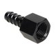thumbnail image 1 of 6AN Straight Swivel Hose Fitting, Anodized Aluminum, 6AN Female to 3/8' Barb Fitting, Straight Swivel for Oil, Fuel, Liquid, Black, 1 of 4