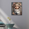 thumbnail image 2 of Con Cuentas Cuadradas 5D DIY Kit Niña Pequeña Del 45x55cm, 2 of 9