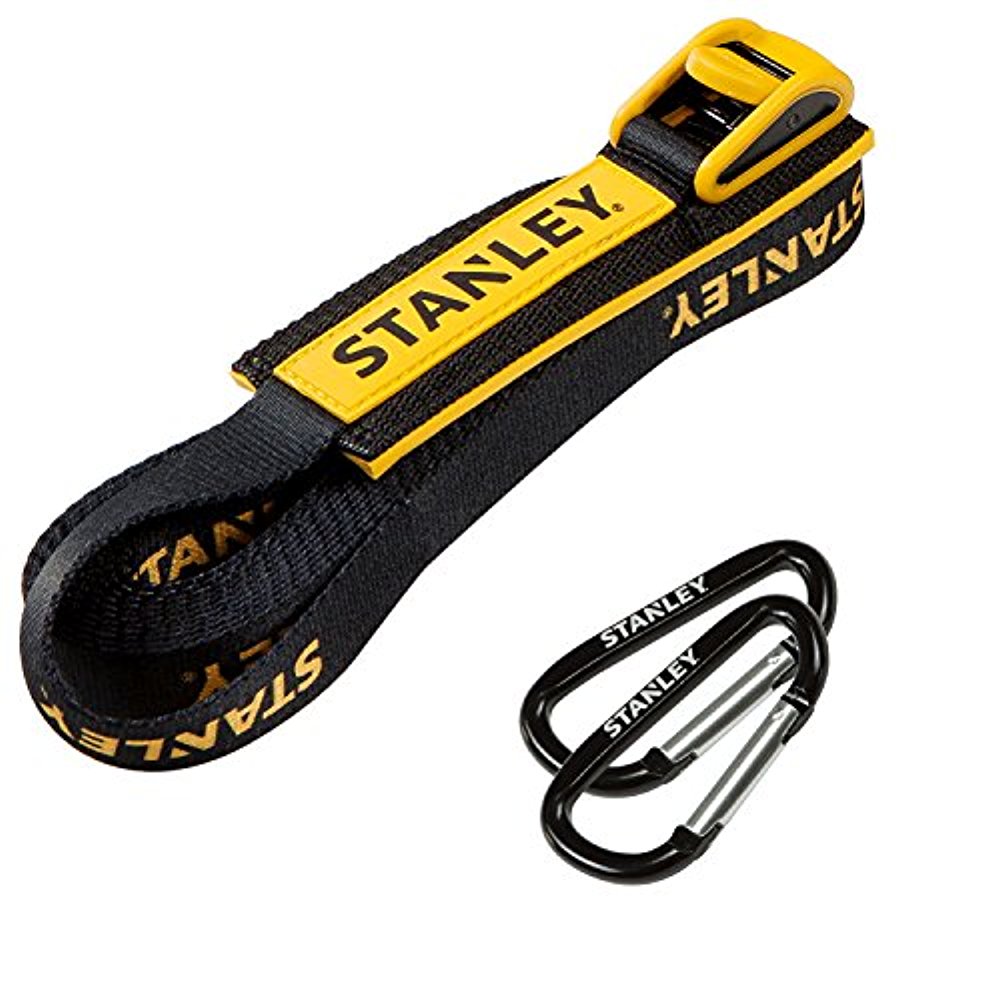 STANLEY S4002 Black 19.6 ft Heavy Duty Tie Down Lashing Strap w/Hooks
