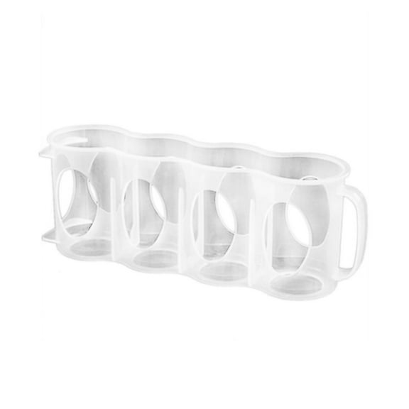 Kitchen Refrigerator 4 Hole Beer Storage Box Beverage Holder Space Saving Organizer Storage Containers