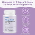 thumbnail image 5 of Curist Fexofenadine Hydrochloride 180mg Antihistamine Allergy Relief Tablets 24 Hour 300 Ct, 5 of 8