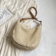 thumbnail image 4 of Bolso Hombro Tejido Paja para Mujer Playa Verano Con (beige), 4 of 5