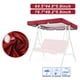 thumbnail image 3 of Cubierta Protectora para Columpio para Patio perfecl Toldo Impermeable Rojo 164x114x15cm, 3 of 8