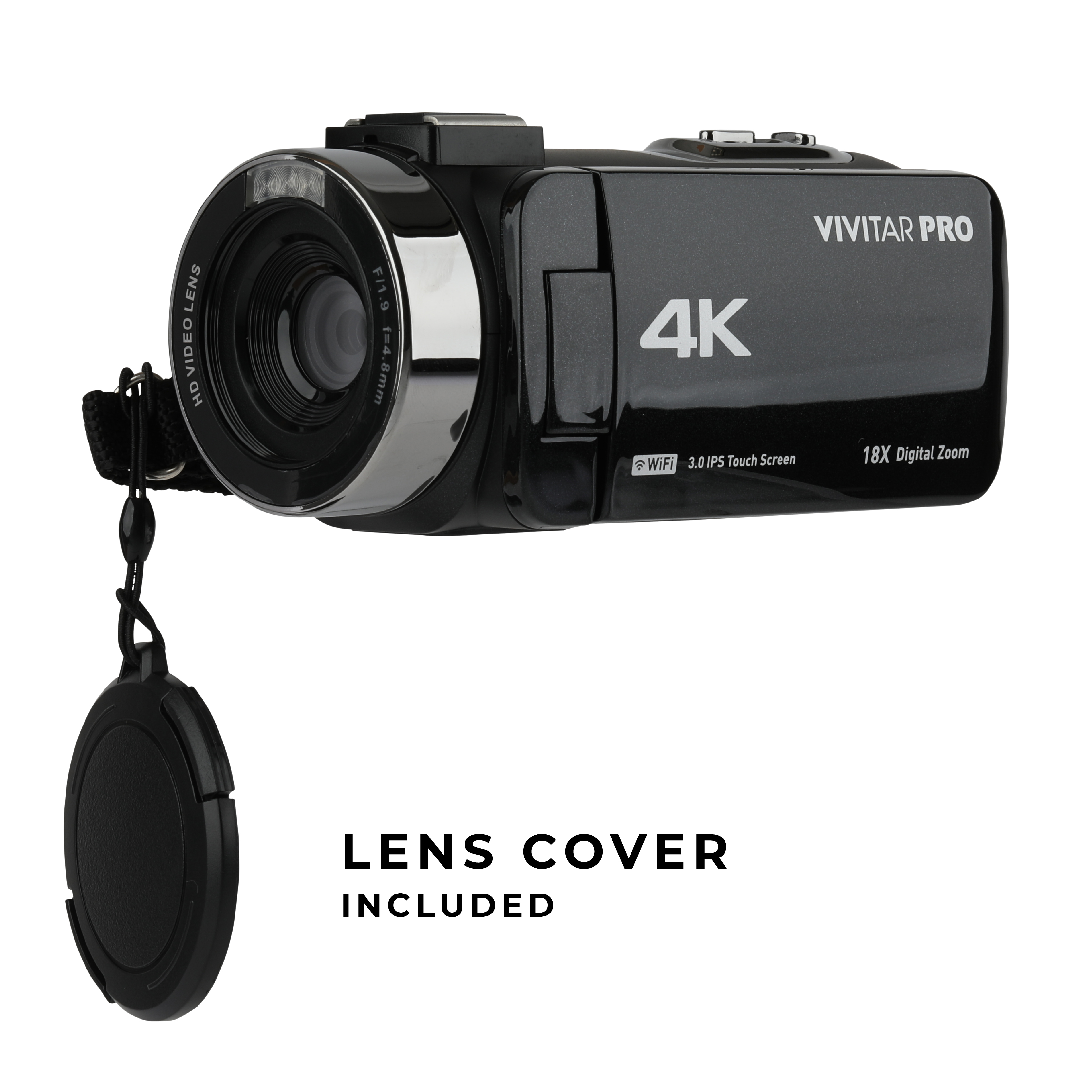 Vivitar 4K HD Digital Video Camera, Night Vision, WIFI, Remote Control - image 4 of 11