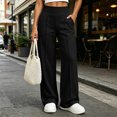 thumbnail image 2 of Sweatpants for Women Ihhxva High Waist with Pockets Elastic Casual Jogger Pants Cozy Lined Baggy Loungewear Workout Running Yoga Streetwear S-2XL, 2 of 8