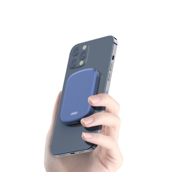Chargomate Magnetic Portable Wireless Charger And Power Bank For Apple And Android - METALLIC GRAY