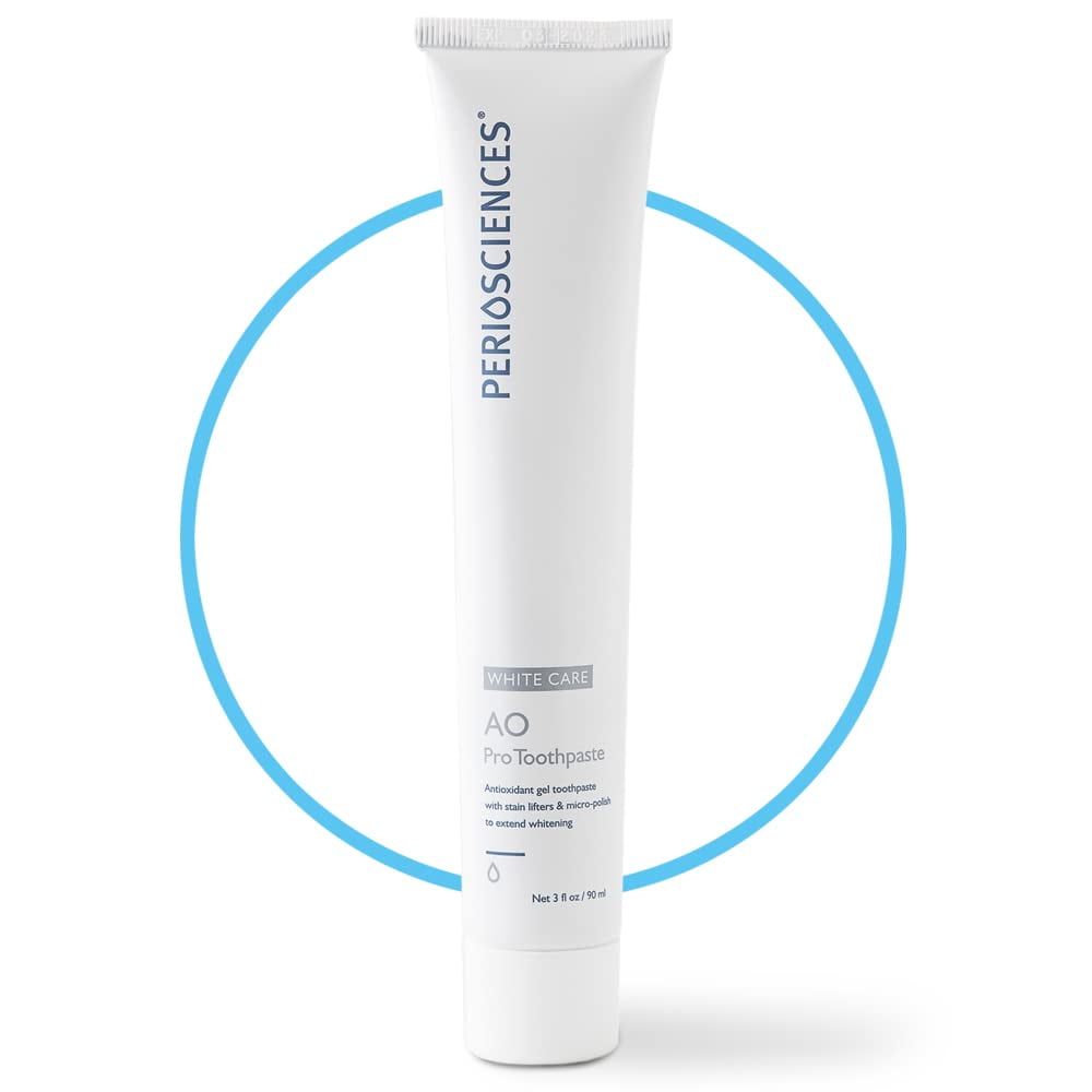PerioSciences AO Pro Toothpaste - White Care - Mint - 3 oz - Natural Mint Flavor with Hydroxyapatite for Fresh Clean Teeth, Dentist Recommended