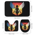 thumbnail image 3 of Attack On Titan Shower Curtain Set 4 Piece, Set Bathroom Sets with Rugs(Bath Mat,U Shape Mat Toilet Lid Cover Mat) Durable Bathroom Decor, 3 of 8
