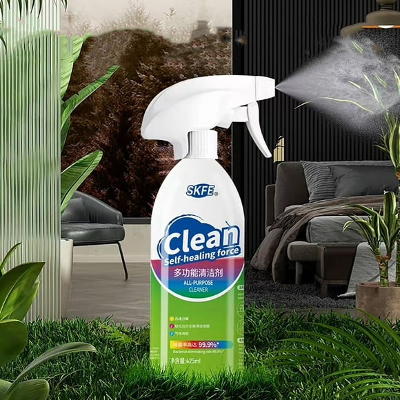 Spray limpiador multiusos | Agente de limpieza multisuperficie para cocina, baño, refrigerador, congelador | Elimina las manchas de grasa y los olores | Espuma de larga duración | 425 ml de solución